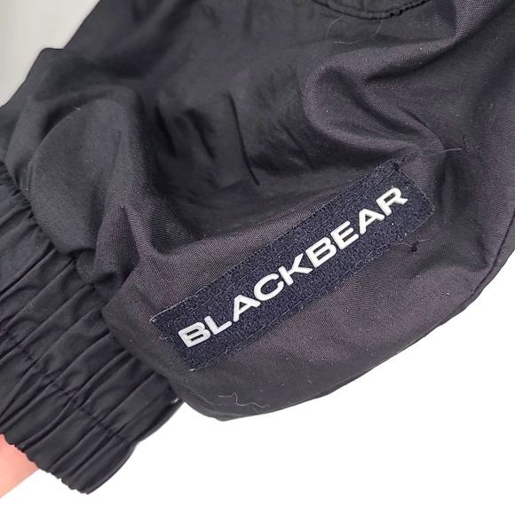 Black bear XS Black zipper snap front snow pants zipper pockets winter warm - Picture 2 of 5